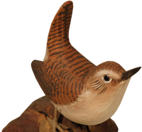 wooden bird carvings